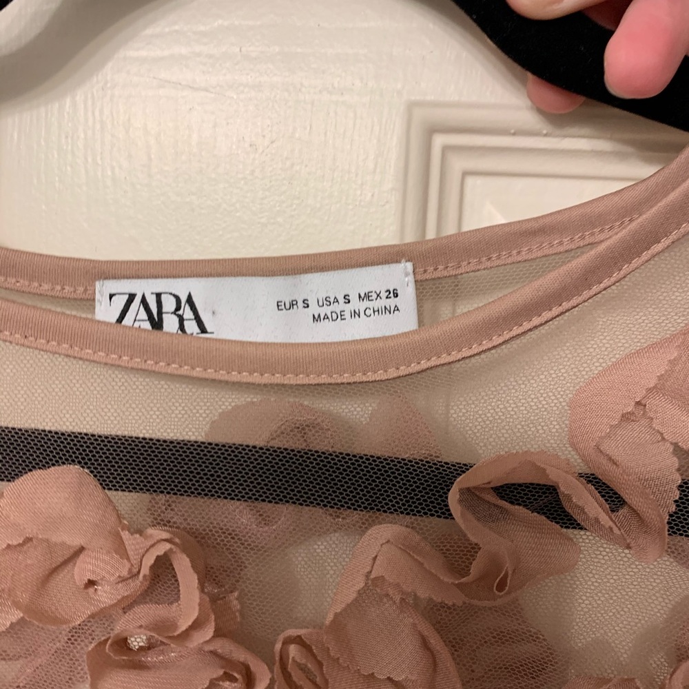 Zara sheer top
